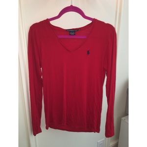 Ralph Lauren Sport V-Neck Long Sleeved T